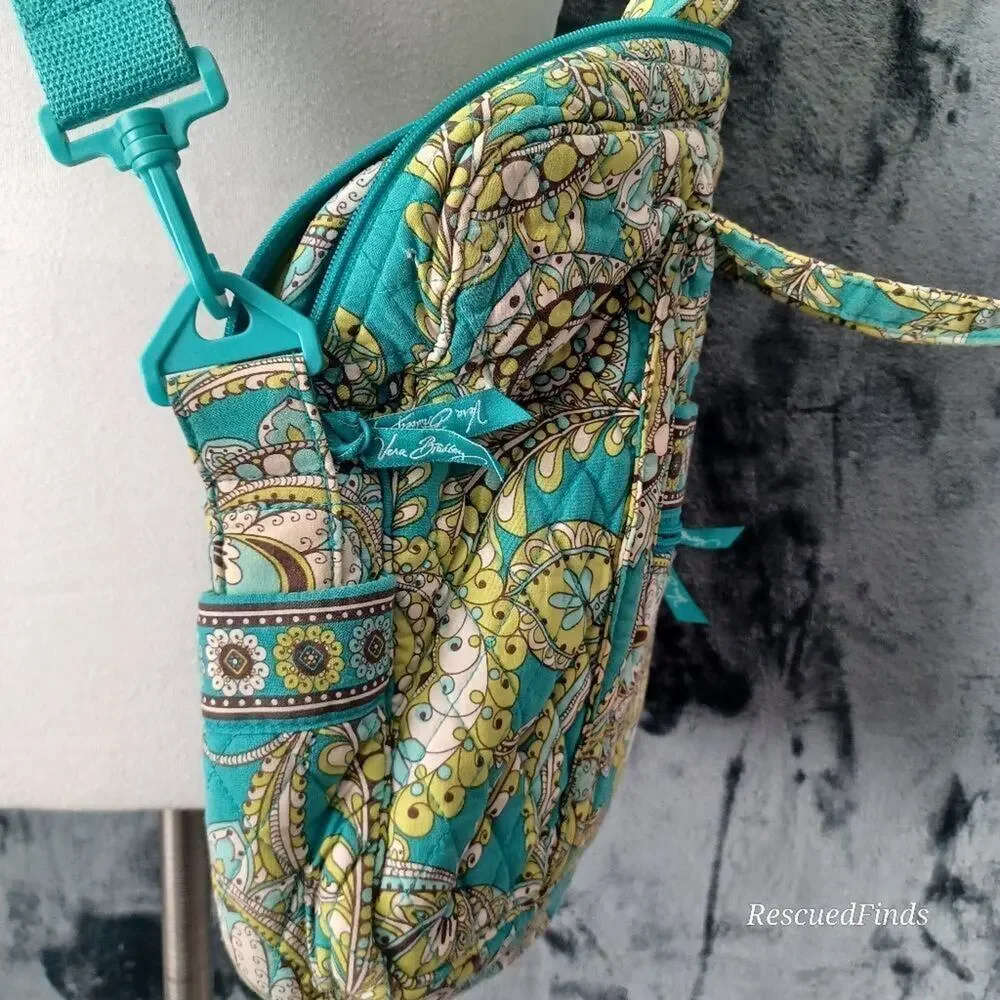 Vera Bradley Meteo Briefcase Peacock RETIRED Excellent Condition